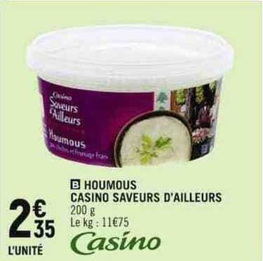 houmous casino saveurs d'ailleurs