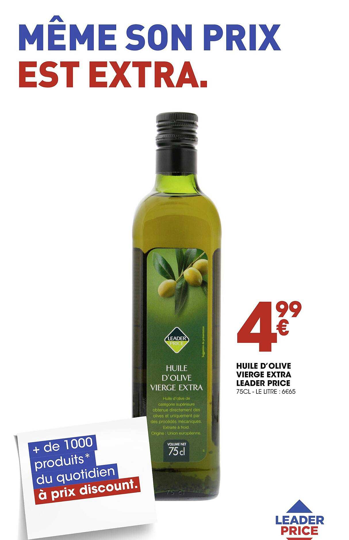 huile d'olive vierge extra leader price
