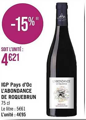 igp pays d'oc l'abondance de roquebrun