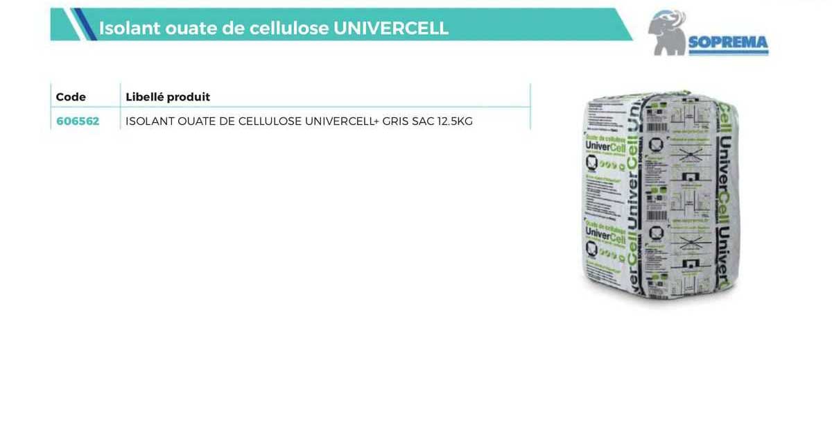 Isolant Ouate De Cellulose Univercell Soprema