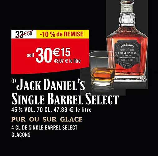 jack daniel's single barrel select