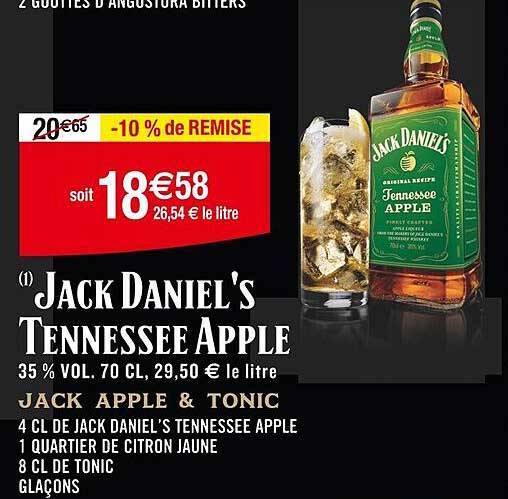jack daniel's tennessee apple