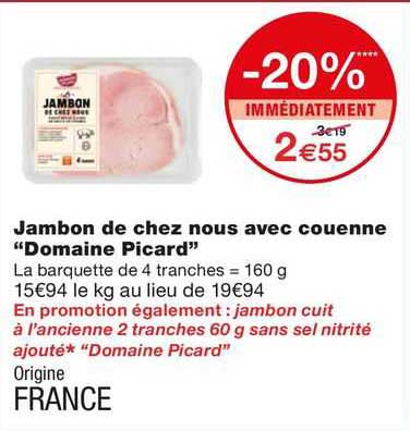 jambon de chez nous avec couenne "domaine picard"