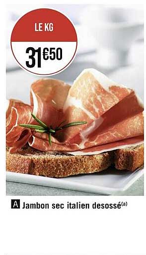 Jambon Sec Italien Desossé