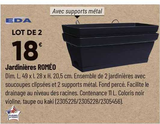 jardinières roméo eda