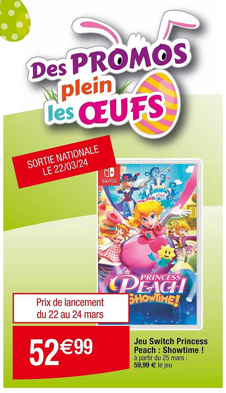 jeu switch princess peach : showtime !