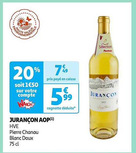 jurançon aop hve pierre chanau blanc doux