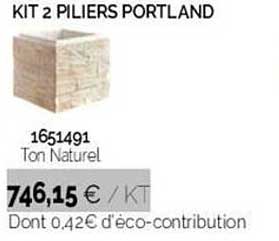 kit 2 piliers portland