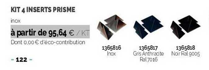 Kit 4 Inserts Prisme