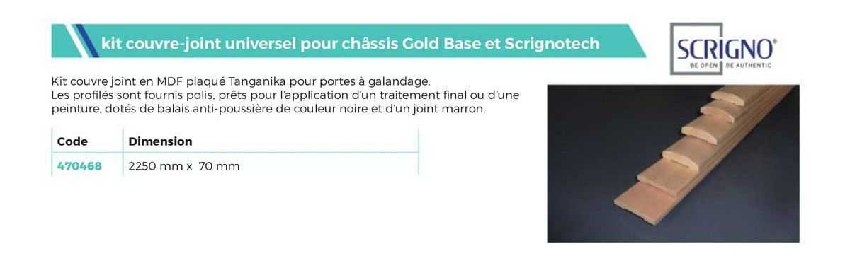 kit couvre-joint universel pour châssis gold base et scrignotech