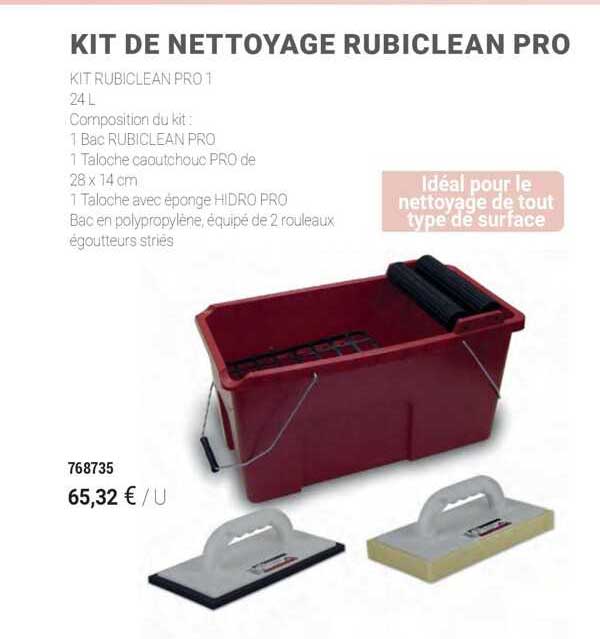 kit de nettoyage rubiclean pro