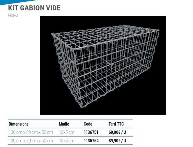 kit gabion vide galva