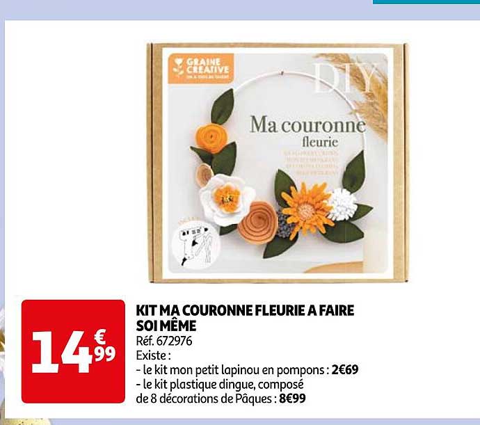 kit ma couronne fleurie à faire soi même