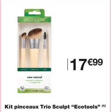 kit pinceaux trio sculpt "ecotools"