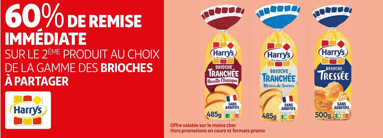 la gamme des brioches à partager harrys
