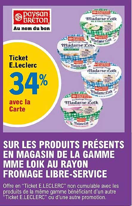 la gamme mme loïk au rayon fromage libre-service