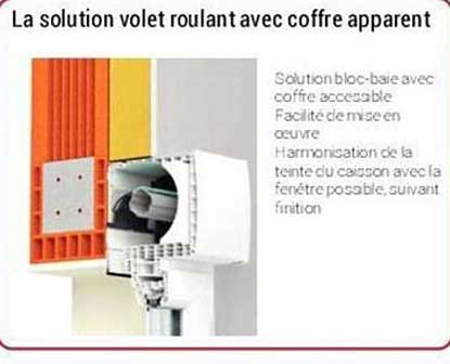 la solution volet roulant avec coffre apparent