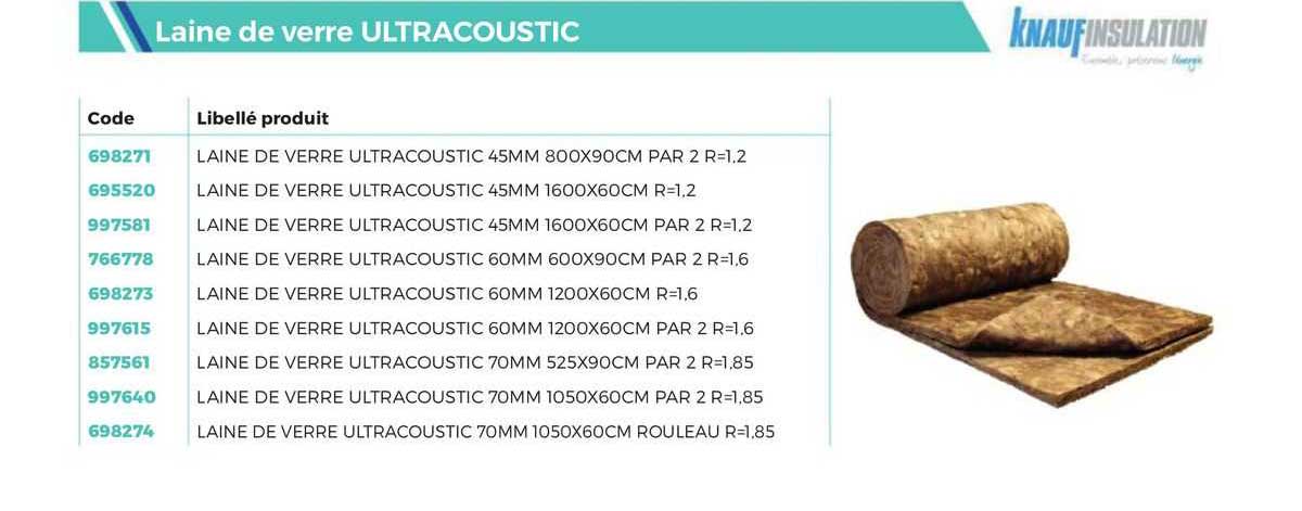 laine de verre ultracoustic knaufinsulation