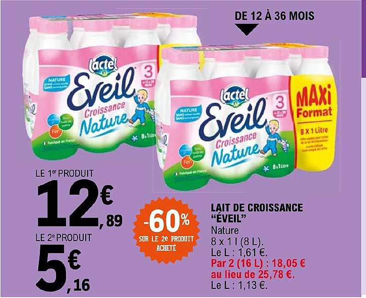 Lait De Croissance "éveil"