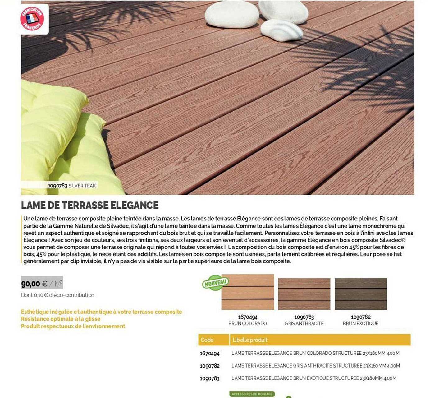 Lame De Terrasse élégance