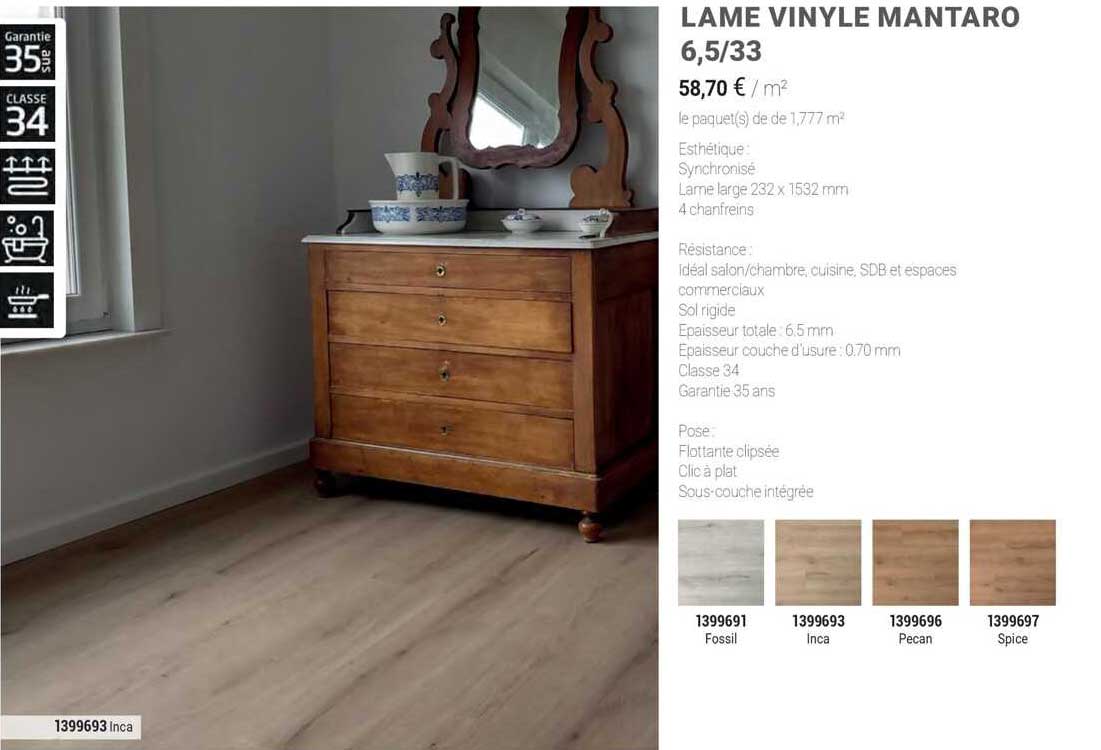 Lame Vinyle Mantaro 6,5 33