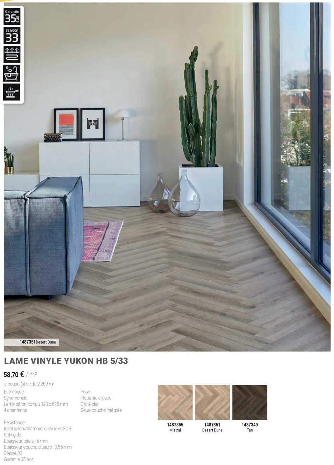 lame vinyle yukon hb 5/33