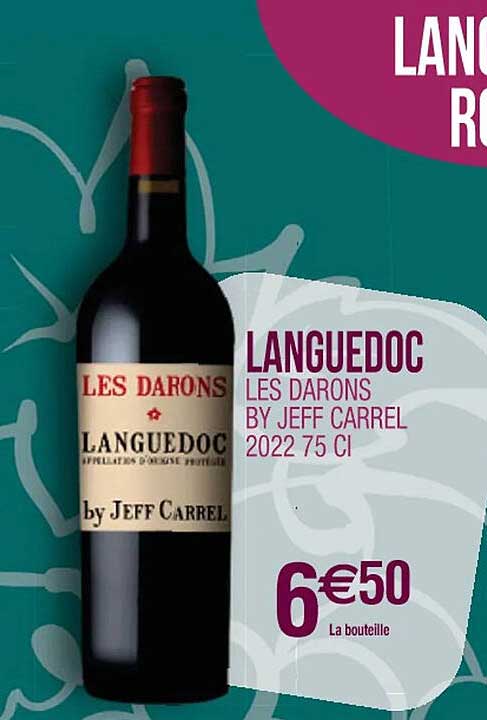 languedoc les darons by jeff carrel 2022 75 cl