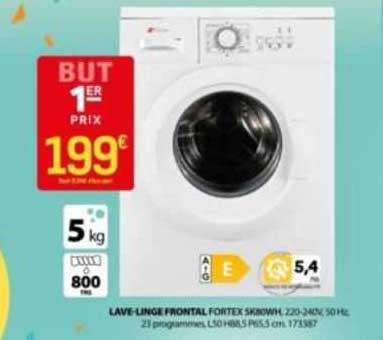 lave-linge frontal fortex