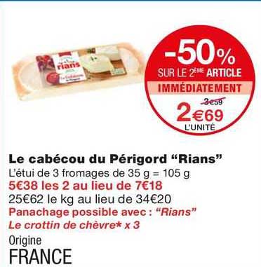 Le Cabécou Du Périgord "rians"