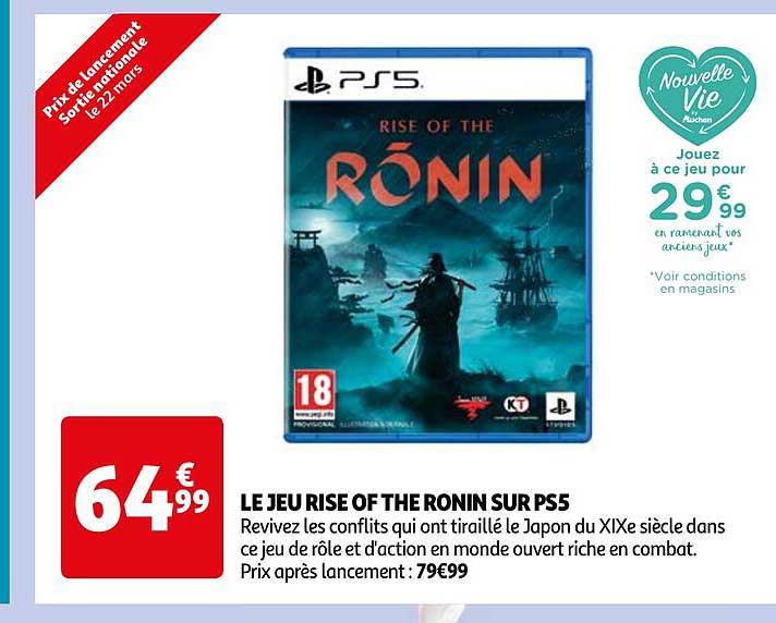 le jeu rise of the ronin sur ps5