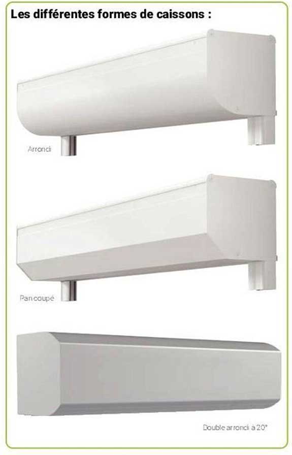 les différentes formes de caissons