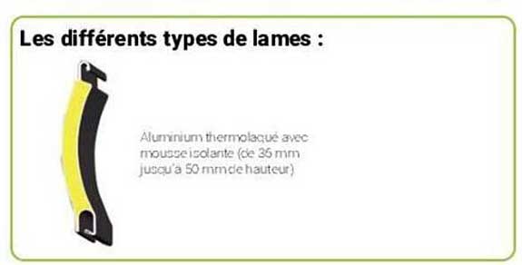 les différents type de lames