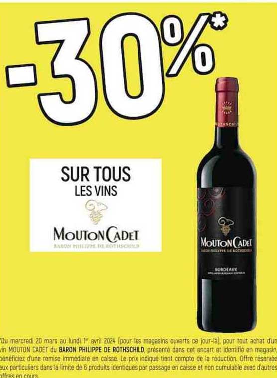 les vins mouton cadet