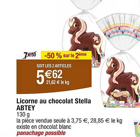 licorne au chocolat stella abtey