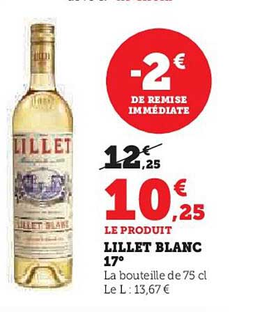 lillet blanc 17°