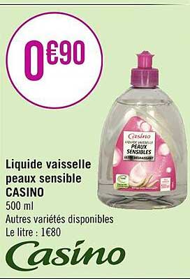 liquide vaisselle peaux sensible casino