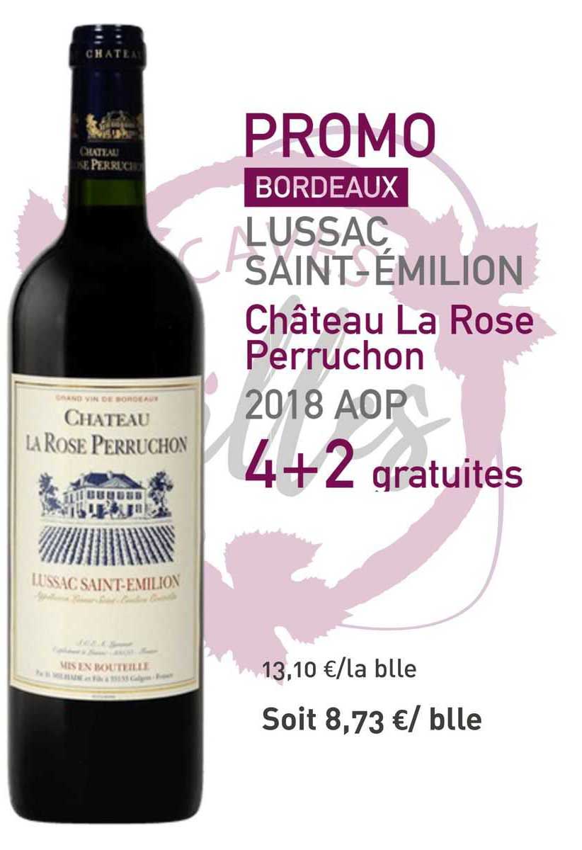 lussac saint-émilion château la rose perruchon 2018 aop