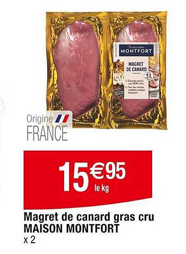 Magret De Canard Gras Cru Maison Montfort