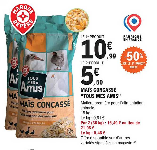 maïs concassé "tous mes amis"