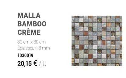 malla bamboo crème