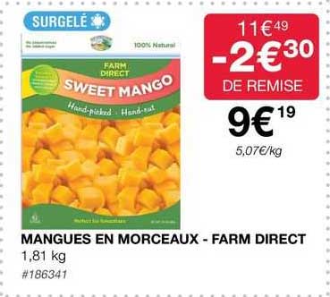 mangues en morceaux - farm direct