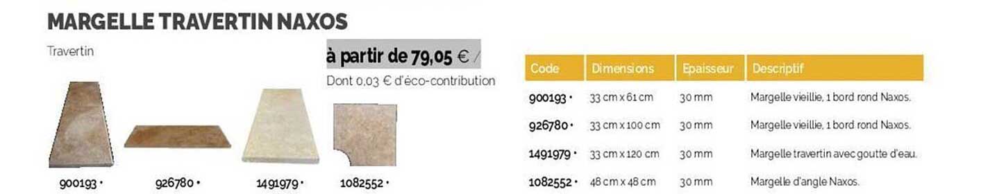 margelle travertin naxos