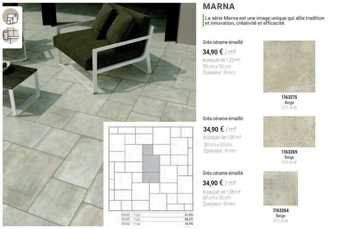 marna grès cérame émaillé