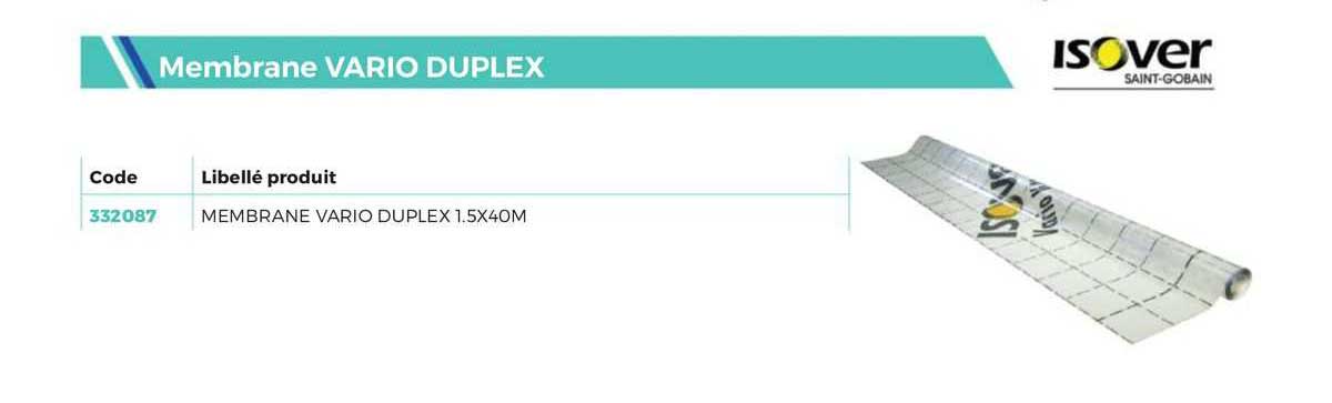membrane vario duplex isover