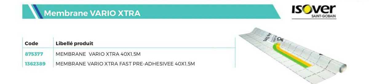 membrane vario xtra isover