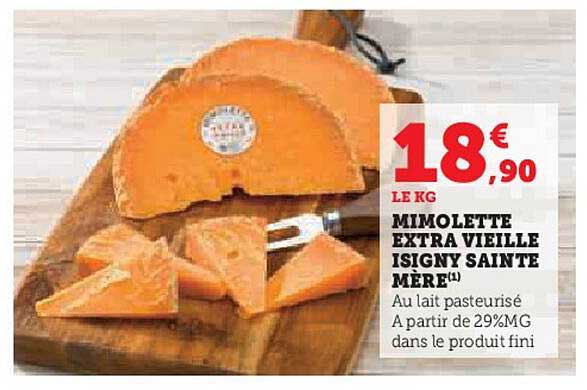mimolette extra vieille isigny sainte mère