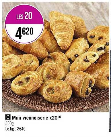 mini viennoiserie x20