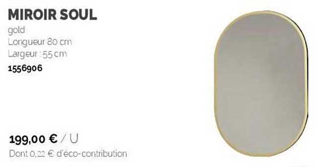 Miroir Soul Gold