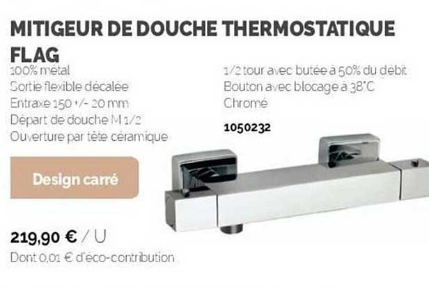 mitigeur de douche thermostatique flag