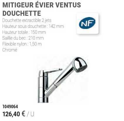 Mitigeur évier Ventus Douchette